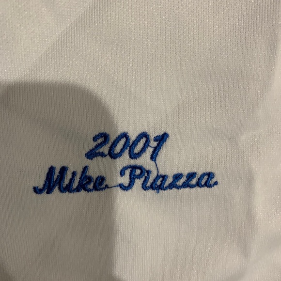 Mike Piazza New York Mets Jersey Mens XL NWT 2001 Home White - Picture 7 of 15